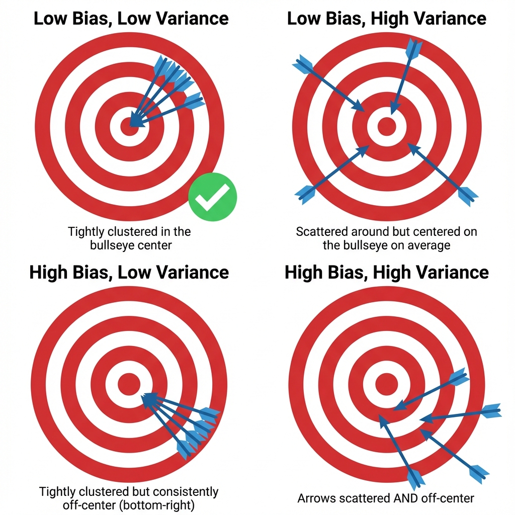 Archery Analogy for Bias-Variance